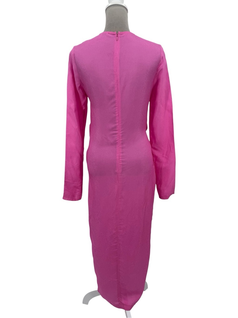 Atoir The Paris Dress Shocking Pink Tie Waist Midi Dress XS US 2 - Picture 8 of 12